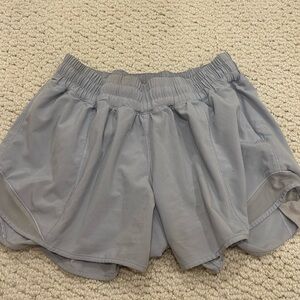 Light blue Lululemon Hotty Hot shorts